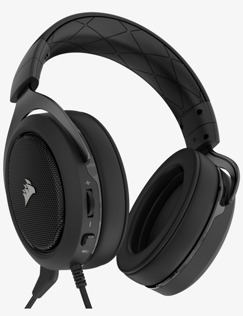 Corsair Hs50 Stereo Stereo Gaming Headset, Carbon - Corsair Hs50 Stereo Gaming Headset Carbon, transparent png download