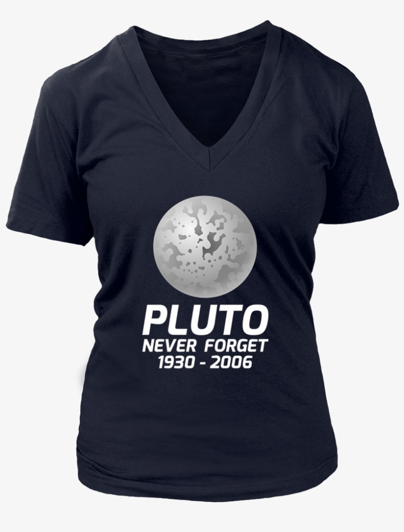 Pluto Never Forget T-shirt, Space Astronomy Dwarf Planet - Active Shirt, transparent png download