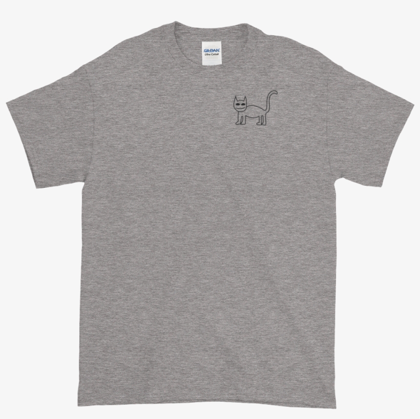 Cat Png Mockup Front Flat Sport Grey - Black Squad T Shirt, transparent png download