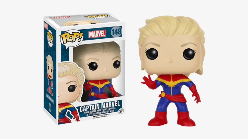 Captain Marvel Unmasked Pop Vinyl Figure - Funko Pop Carol Danvers, transparent png download
