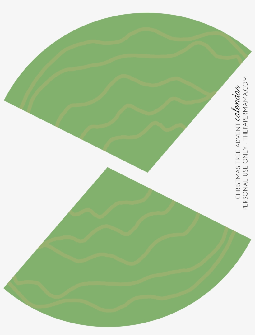 Modern Tree Advent Calendar - Diagram, transparent png download