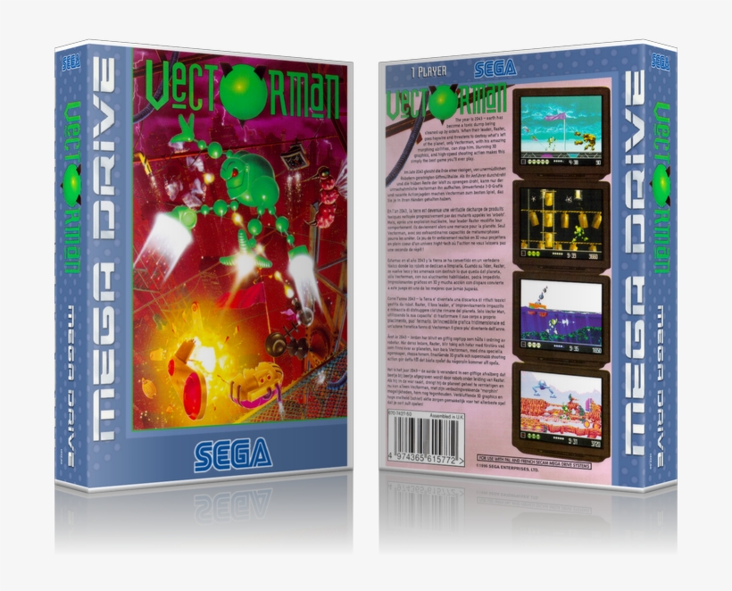 Sega Genesis Vector Man Eu Sega Megadrive Replacement - Vectorman Megadrive, transparent png download