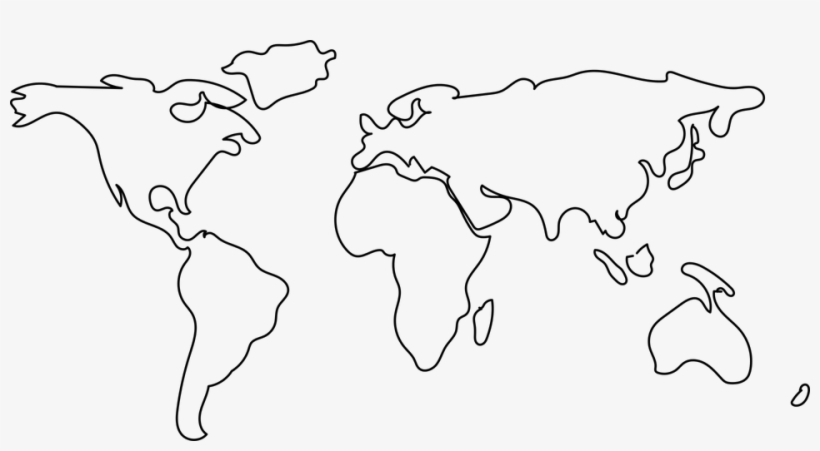 print a map with continents on it world map png line png image transparent png free download on seekpng