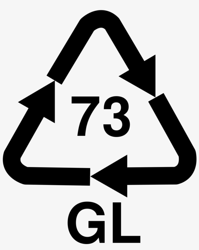 No73dark Sort Glass Recycling Logo - Recycling Code 20, transparent png download