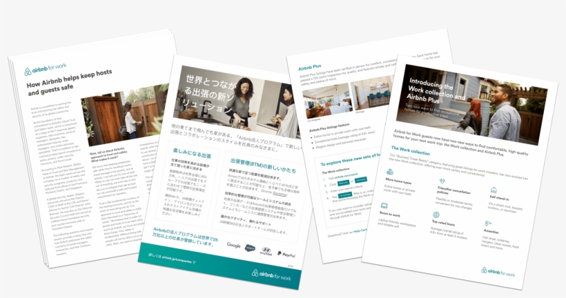 Airbnb For Work Marketing Collateral Library - Flyer, transparent png download