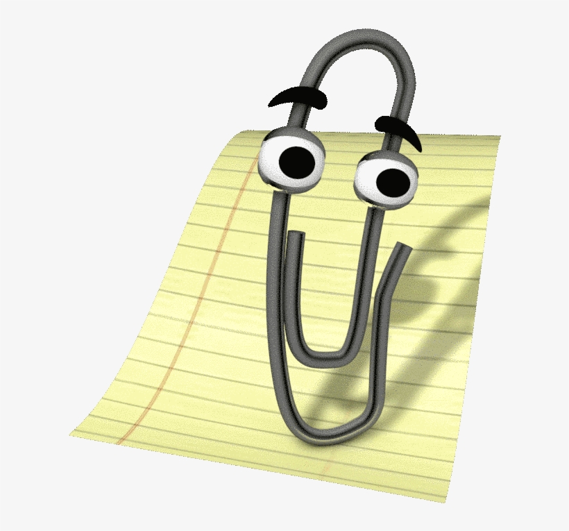 Пссс, Помочь С Выбором - Clippy The Paperclip Gif, transparent png download