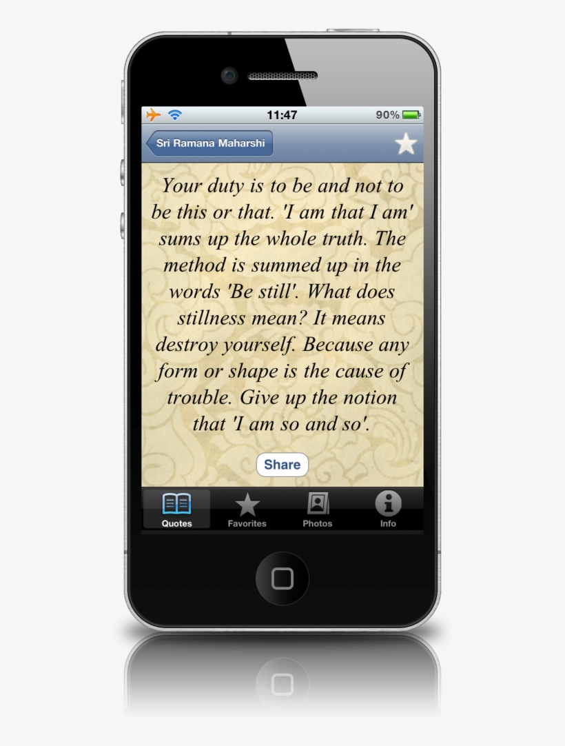 Aplicativos Para Iphone E Ipad Com Ensinamentos Advaita - Iphone 4, transparent png download