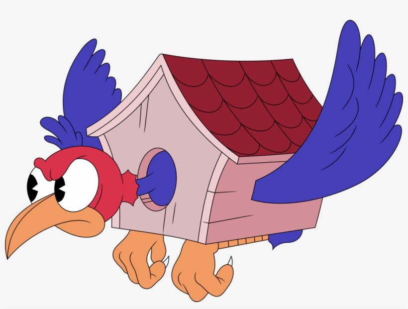 Contra Pac-man World 2 Bird Cartoon Vertebrate Beak - Cuphead Wally Warbles, transparent png download