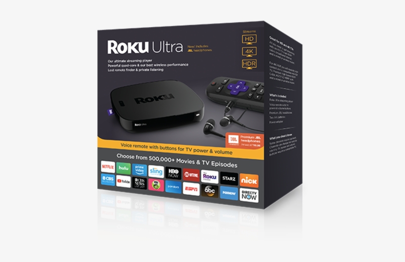 Roku Ultra With Remote - Roku Ultra Streaming Player, transparent png download