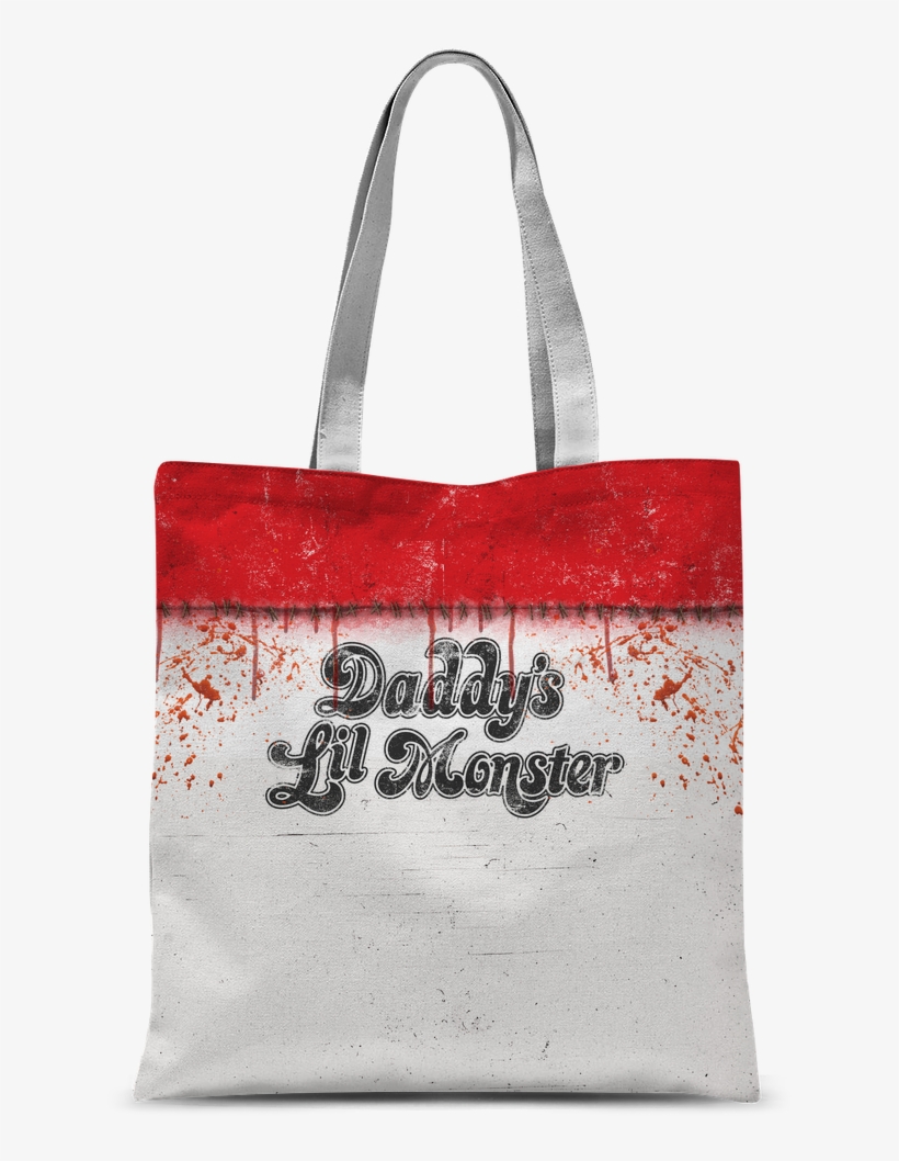 "daddy's Little Monster Classic Sublimation Tote Bag\ - Tote Bag, transparent png download