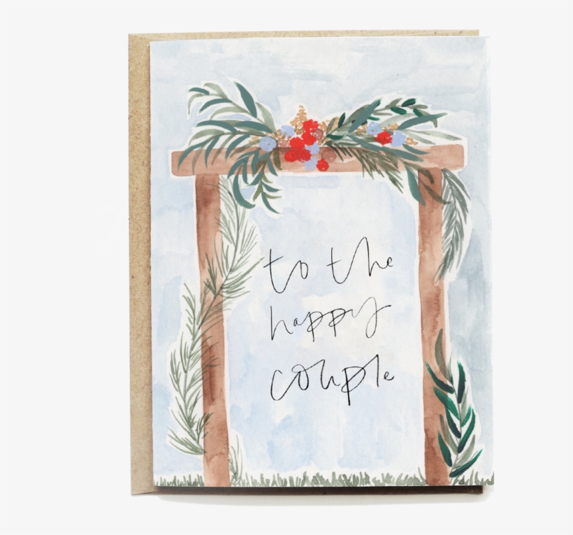 Wooden Arch Wedding Card - Picture Frame, transparent png download