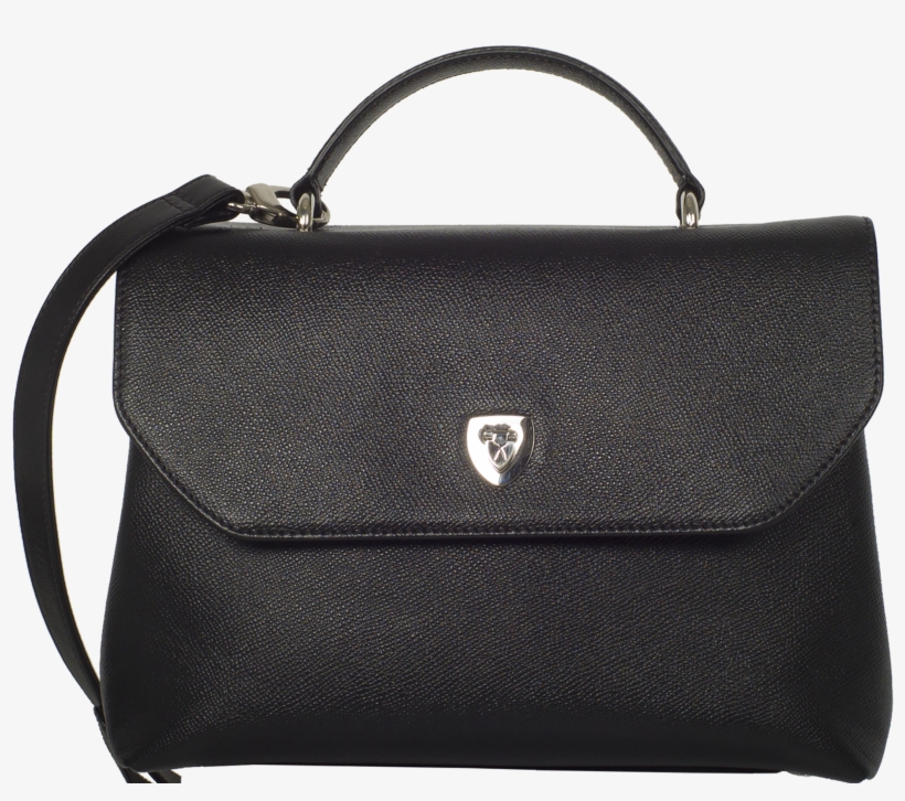Handbag Shoulderbag Leather Black - Handbag, transparent png download