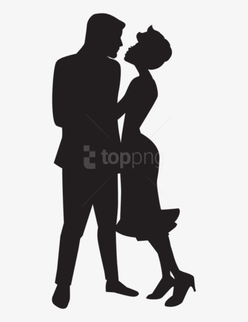 Free Png Couple In Love Silhouette Png Png - Love Silhouette Png, transparent png download