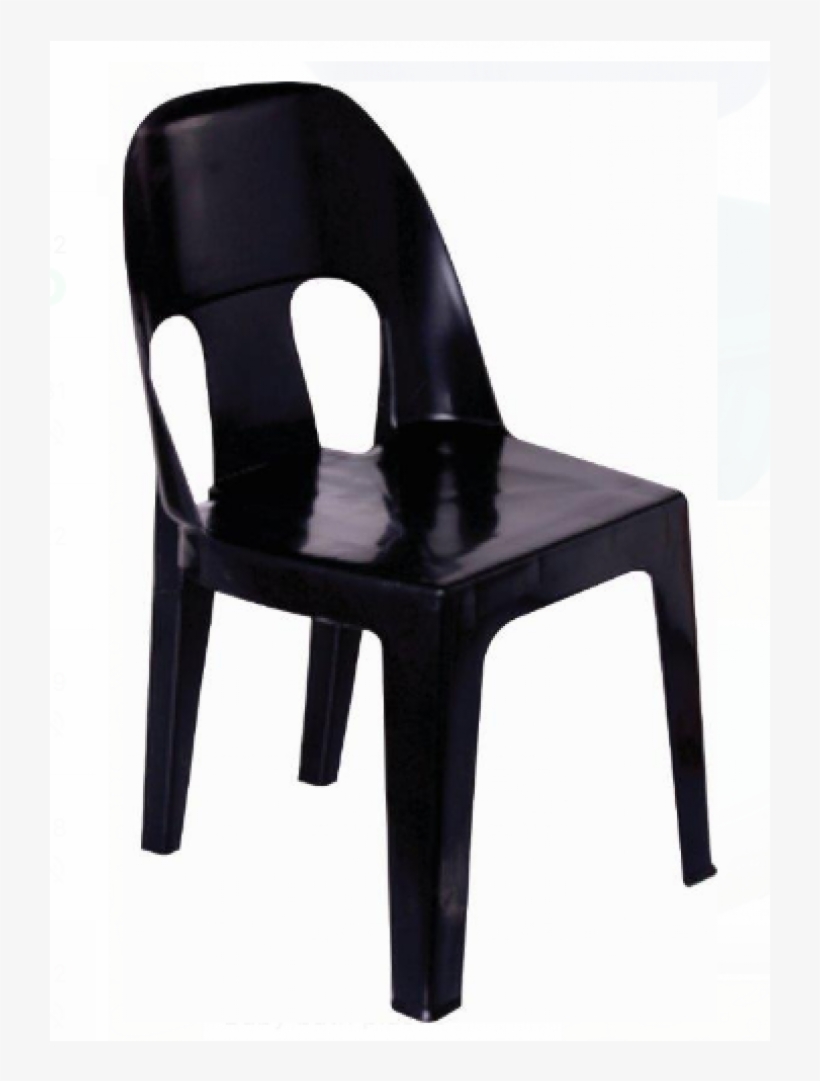 Chair Pl Party Black-1000x1000 - Plastic Party Chair Black, transparent png download