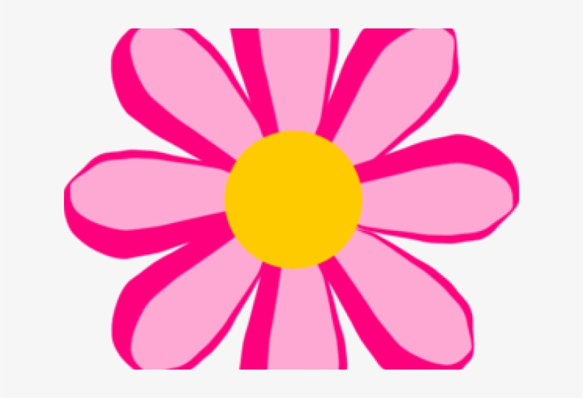 Pink Flower Clipart Cool Flower - Flor Con 8 Petalos, transparent png download