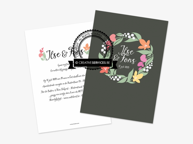 Wedding Invitation From Our Collection - Christmas Card, transparent png download