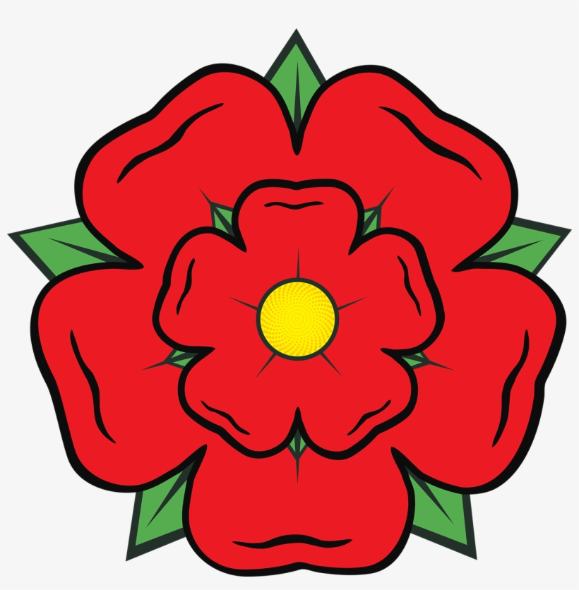 Lancashire Rose County England Heraldic Heraldry - Lancashire Day, transparent png download