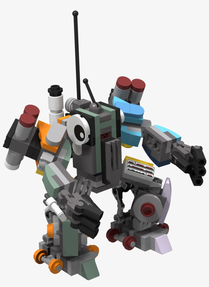 Moca Small Heavy Mech Build Designed In Ldd And Rendered - Mecha, transparent png download