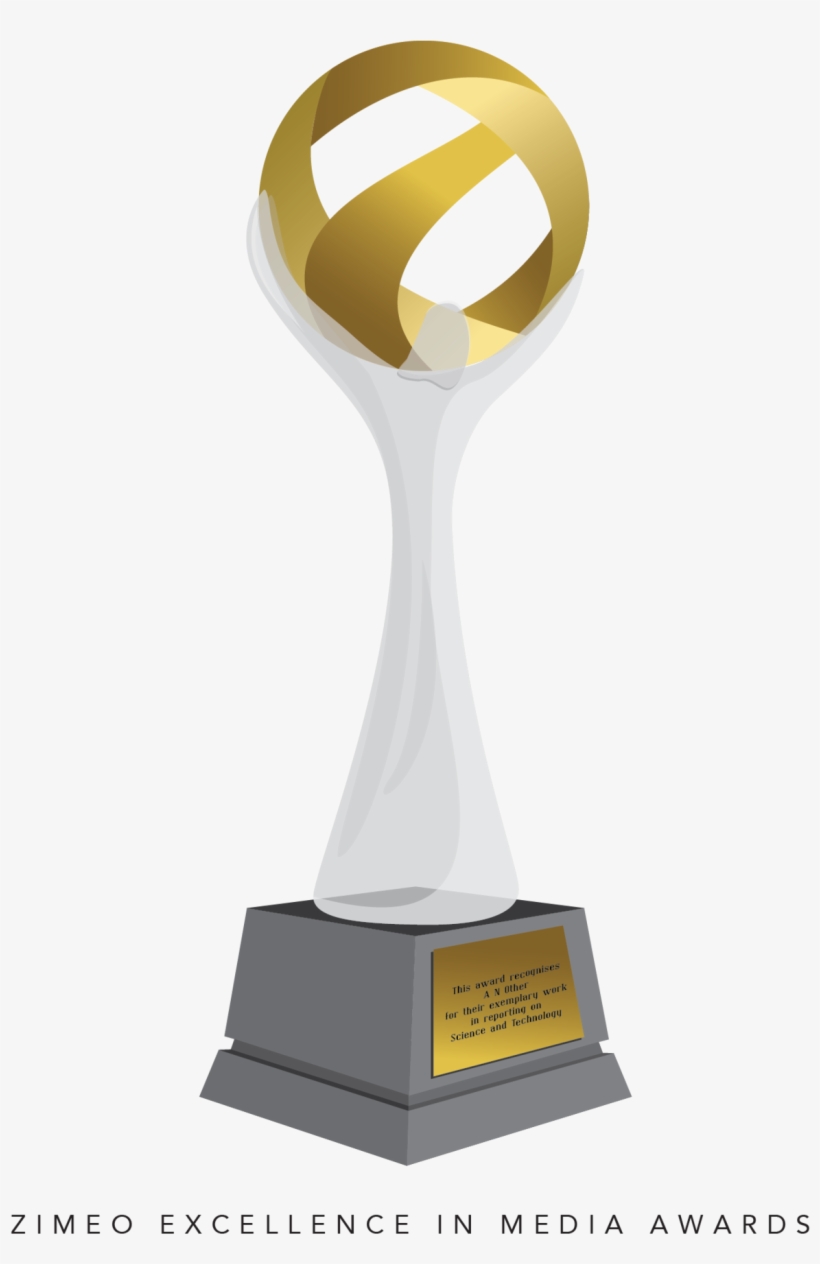Zimeo Trophy - Trophy Award Of Excellence, transparent png download