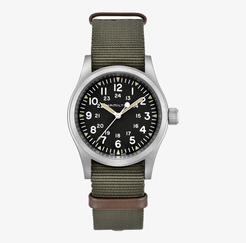 Khaki Field Mechanical - Hamilton Military Watch, transparent png download