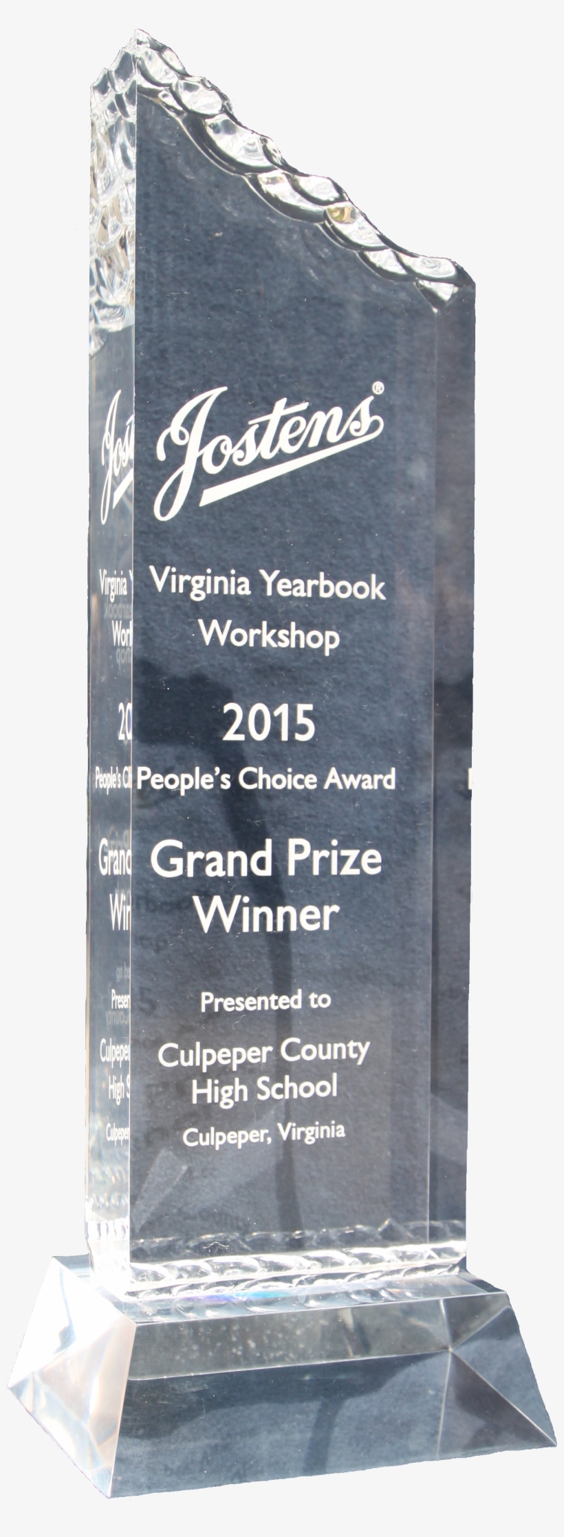 In 2014, We Implemented A New Award Called The People's - Jostens, transparent png download