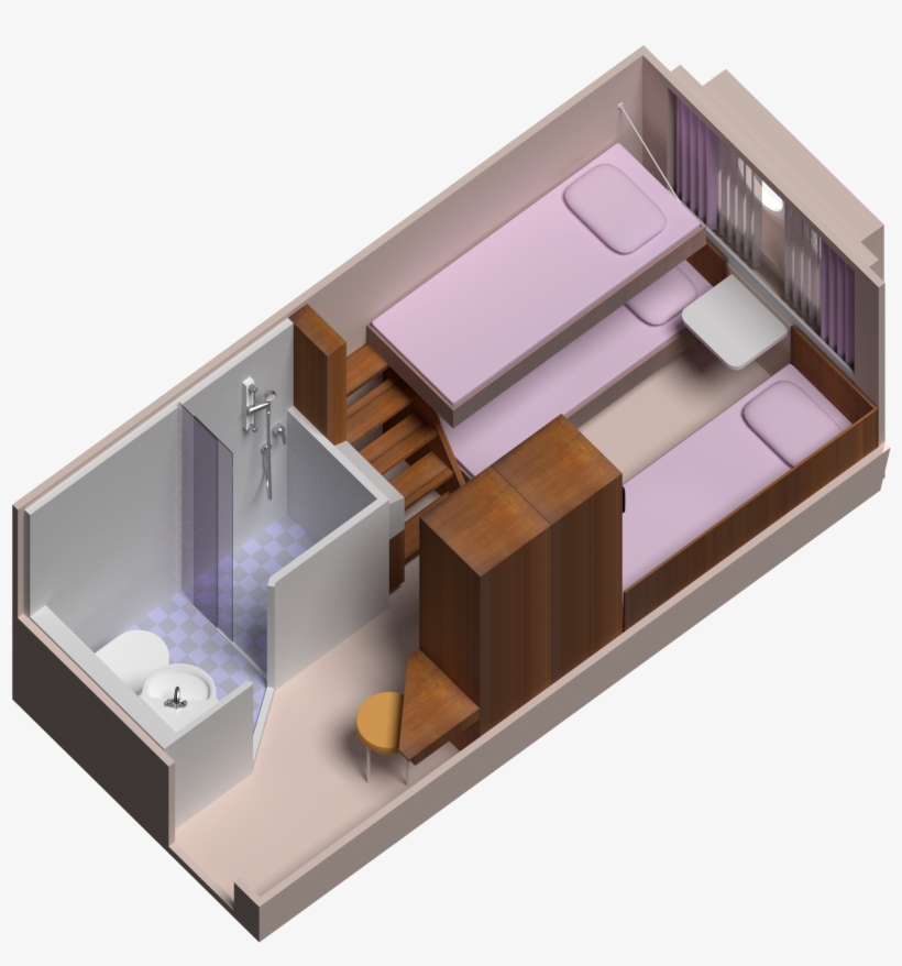 Cabine Triple Photo Provisoire - Architecture, transparent png download