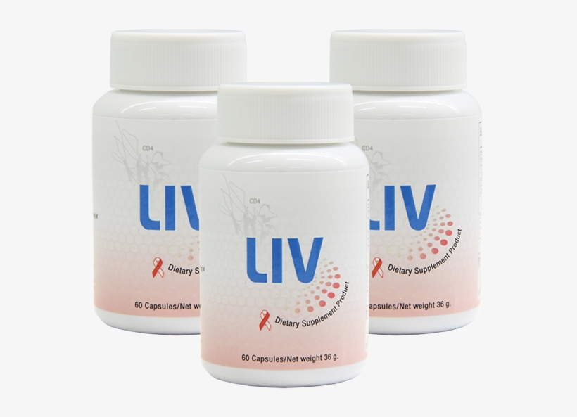 3 Bottles Liv Capsules - Liv Capsules, transparent png download