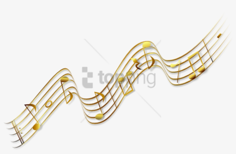 Free Png Music Notes Png Clipart Png Image With Transparent - Music Notes Gold Png, transparent png download