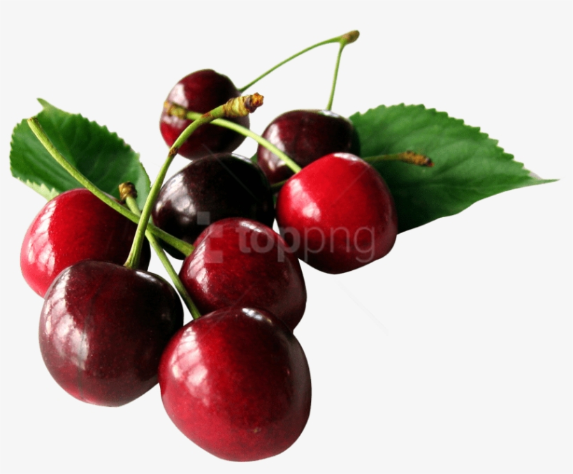 Free Png Download Cherries With Leaf Png Images Background - Cherry Png, transparent png download