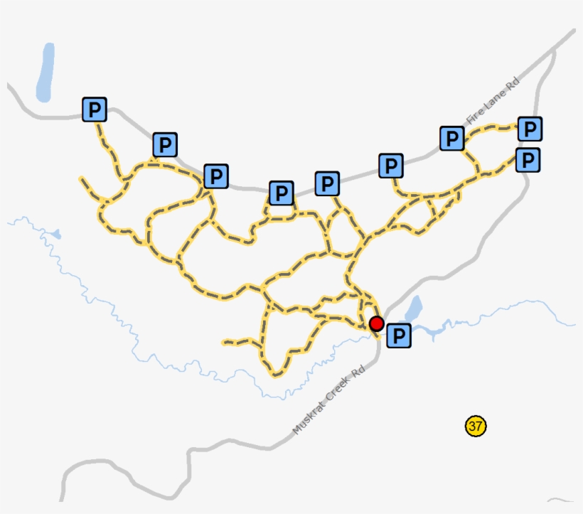 Muskrat Creek Trail - Map, transparent png download