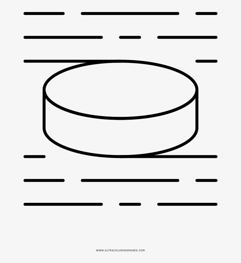 Hockey Puck Coloring Page - Circle, transparent png download