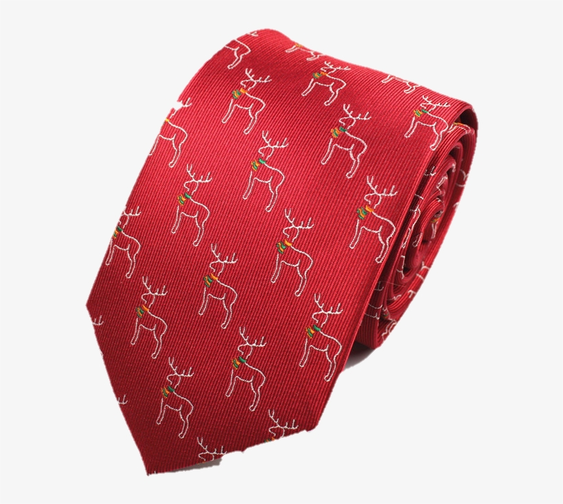 Red Necktie With Reindeer Pattern - Coin Purse, transparent png download