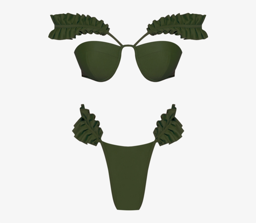 Mulan Olive Bikini Bottom - Illustration, transparent png download