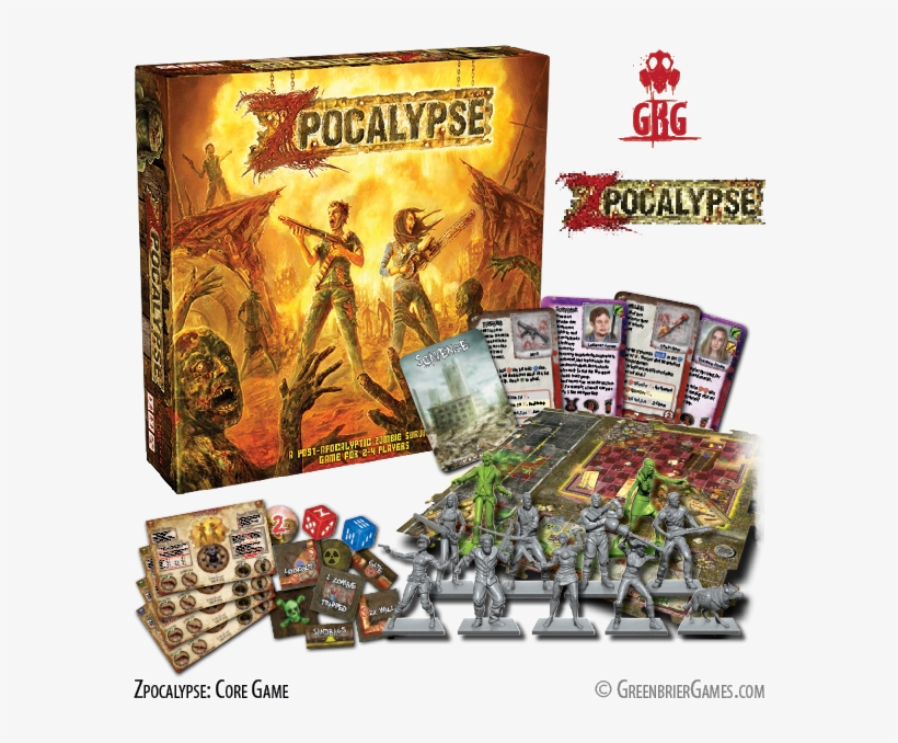 Gbg Zpocalypse Core Game - Zpocalypse Board Game, transparent png download