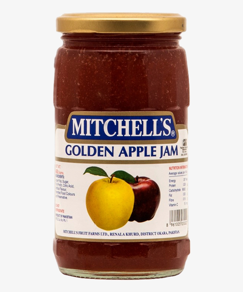 Mitchells Jam Golden Apple 450 Gm - Mitchell's Golden Apple Jam, transparent png download