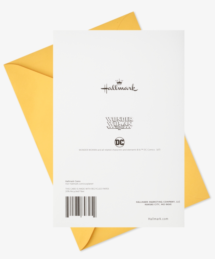 Dc Comics™ Wonder Woman™ Easter Card With Magnet For - Hallmark, transparent png download