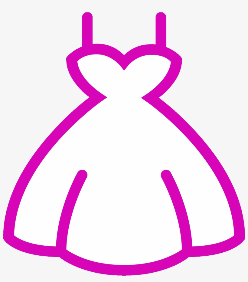 Weddingdress - Dress Icon Png, transparent png download