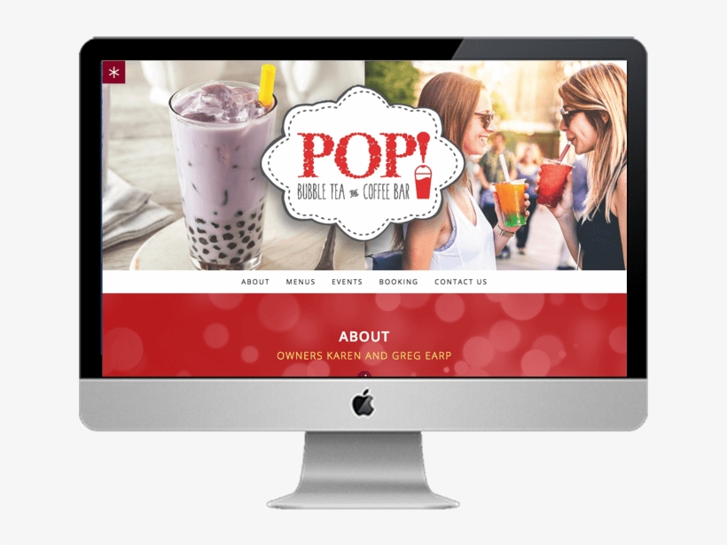 Pop Bubble Tea & Coffee Bar - Computer Monitor, transparent png download