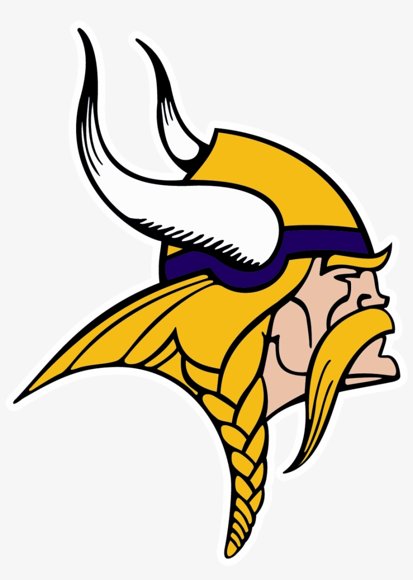 Il Logo Originale Disegnato Da Hubenthal Nell'immagine - Minnesota Vikings Head, transparent png download