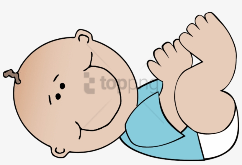 Free Png Download Cartoon Baby Lying Down Clipart Png - Baby Boy Clip Art, transparent png download