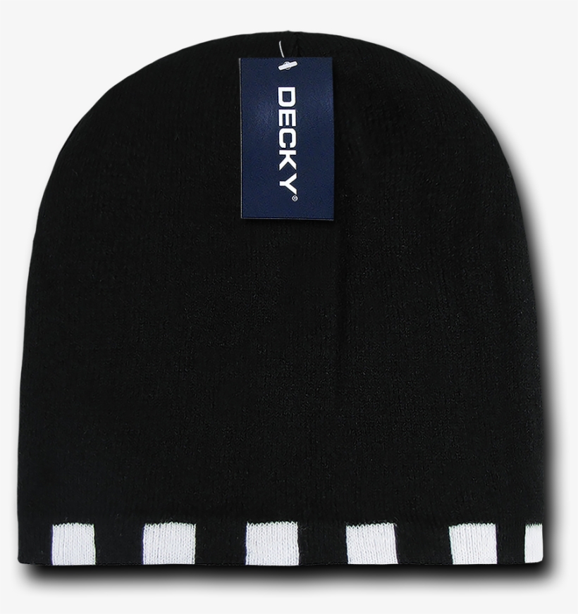 Decky Race Checkered Flag Reversible Beanies Beany - Beanie, transparent png download
