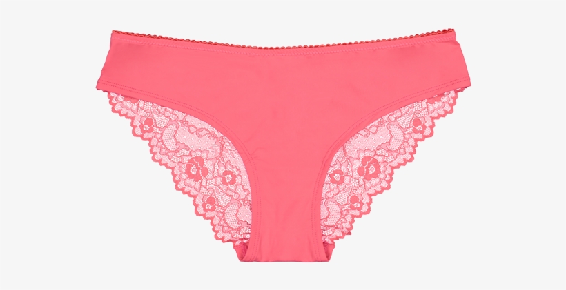 Lace Navy & Coral Bikini Brief Set Seta03 2059navycoralbikinibrief - Panties, transparent png download