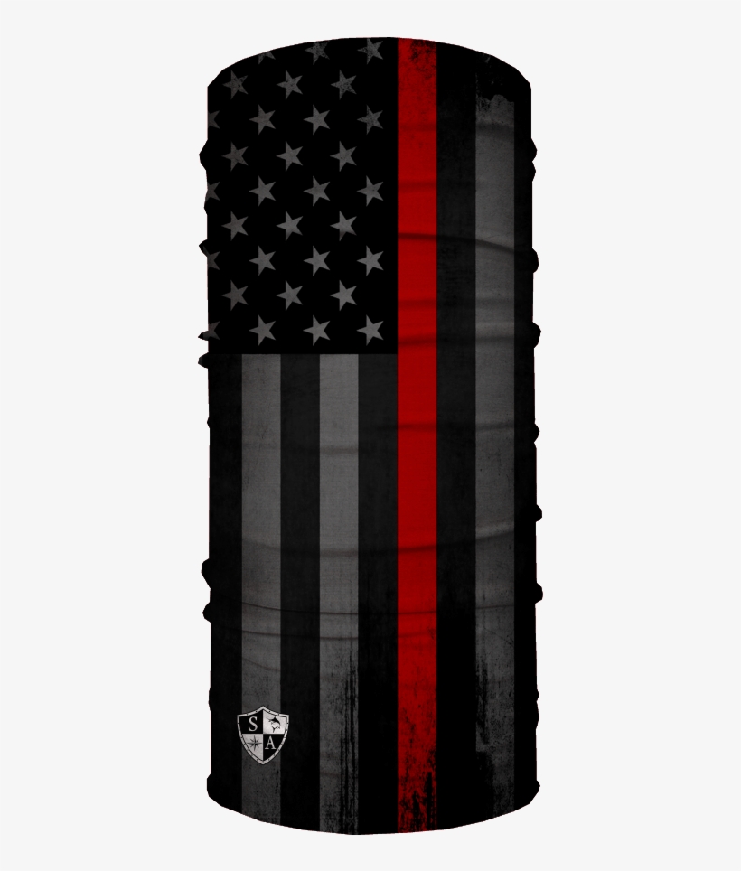Thin Red Line Flag - Blackout American Flag, transparent png download