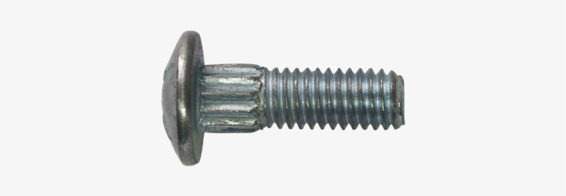 Round Head Ribbed Neck Bolt - Screw, transparent png download