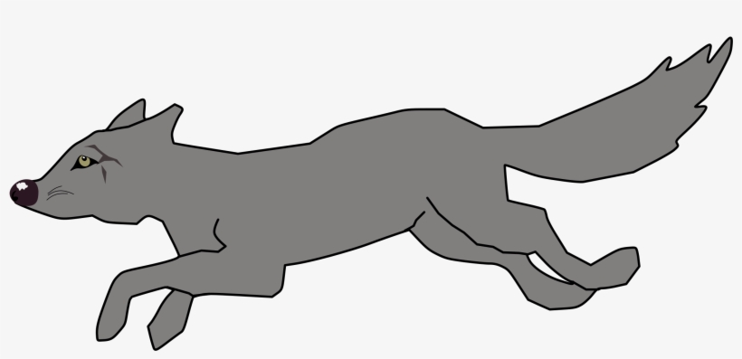 Big Image - Hungry Wiled Wolf Clipart, transparent png download