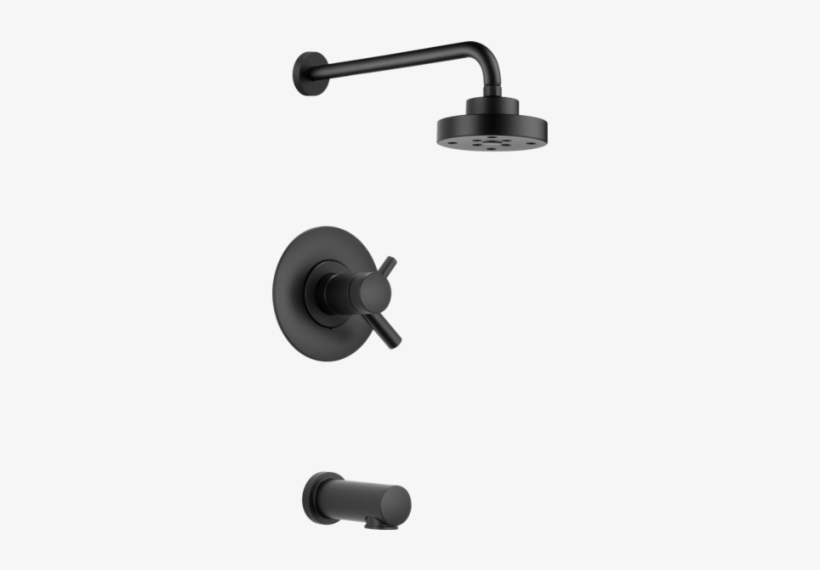 Brizo - Kohler Purist Black Shower, transparent png download