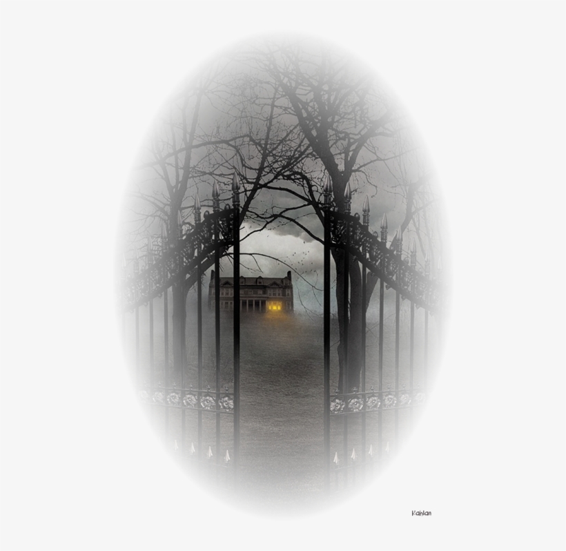 tubes paysages mystiques haunted house gate png image transparent png free download on seekpng tubes paysages mystiques haunted