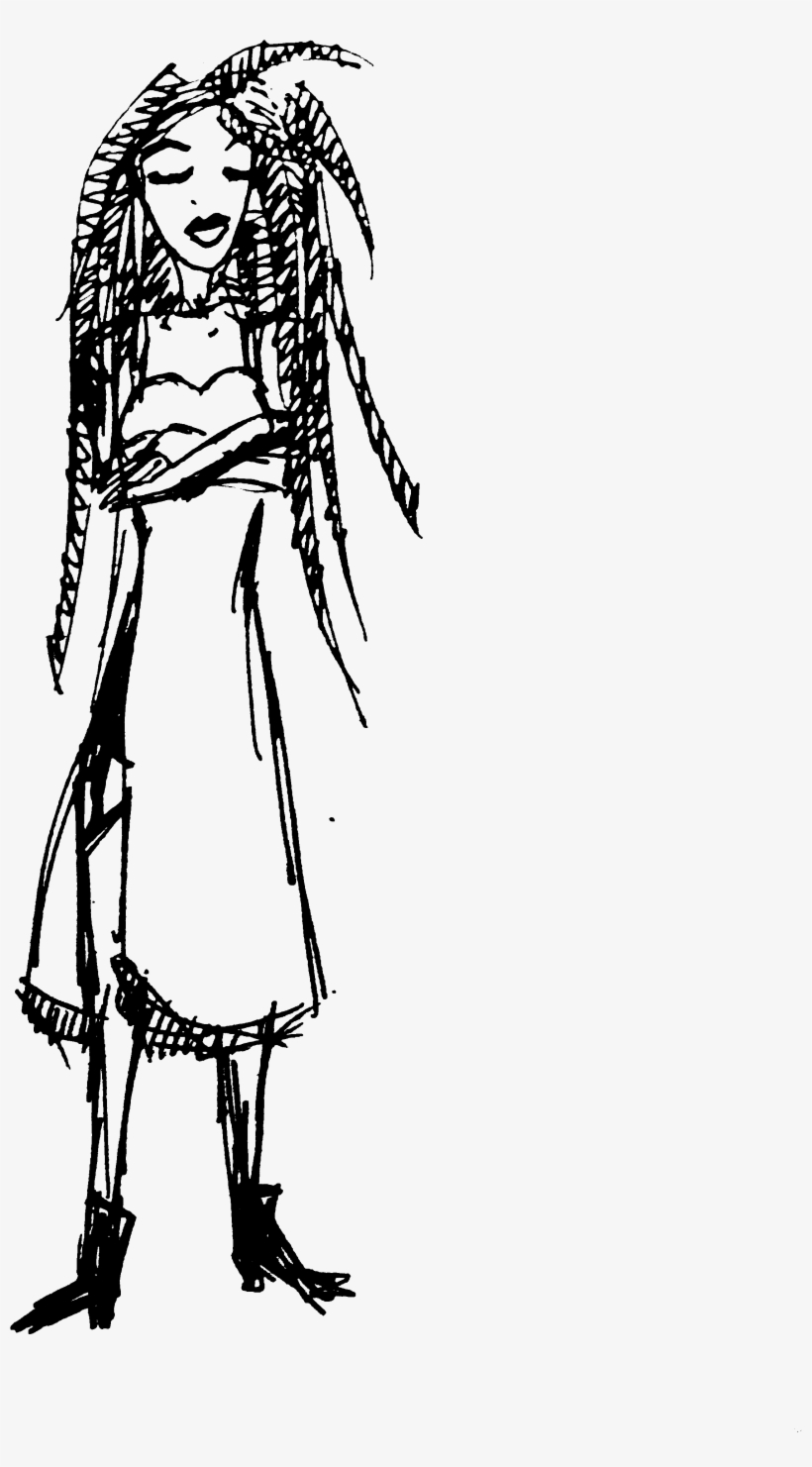 Dreads Png Drawing Png Stock - Drawing, transparent png download