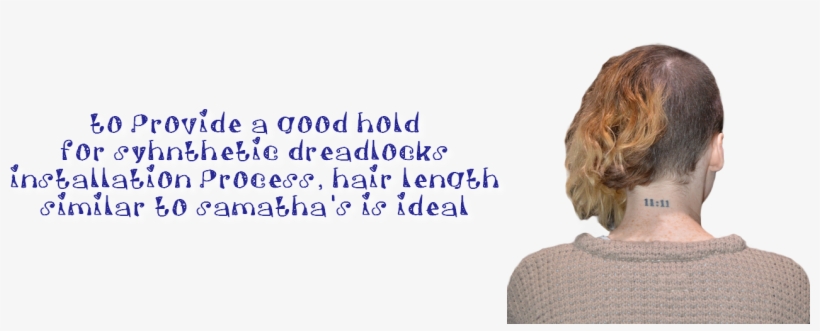 Sythethic Dreadlocks Installation 2 - Girl, transparent png download