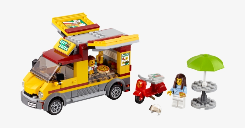 Pizza Van - Lego Hot Dog Van, transparent png download
